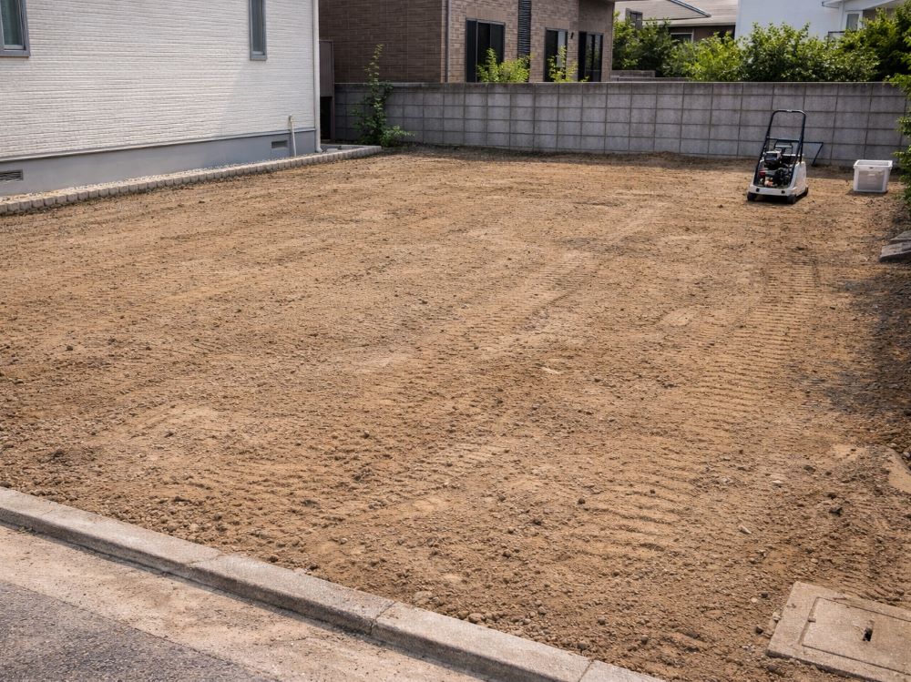 岩国市の土地の整地